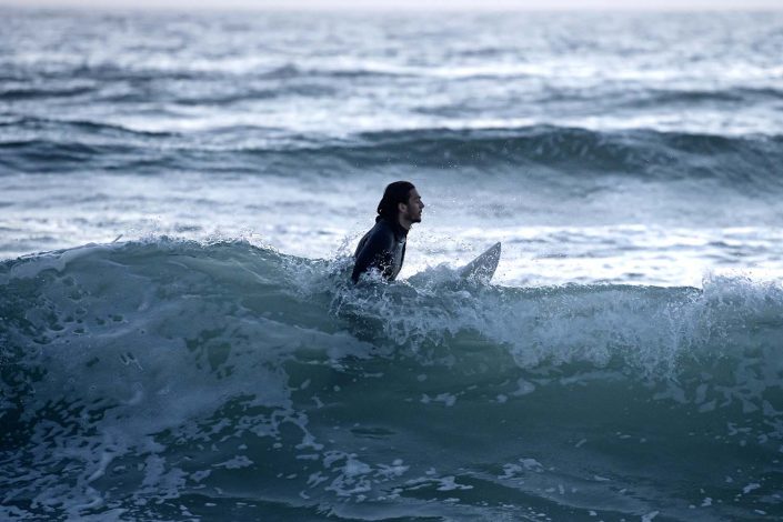 Surfing at Ovar, Portugal