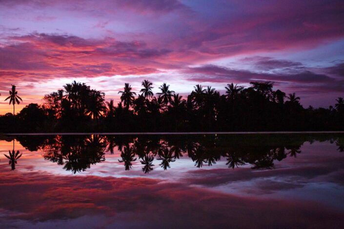 Sunset over Ubud, Bali